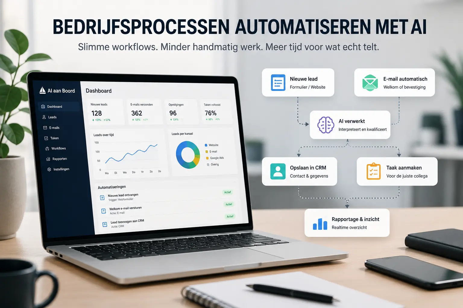 Bedrijfsprocessen automatiseren met een gecontroleerde workflow