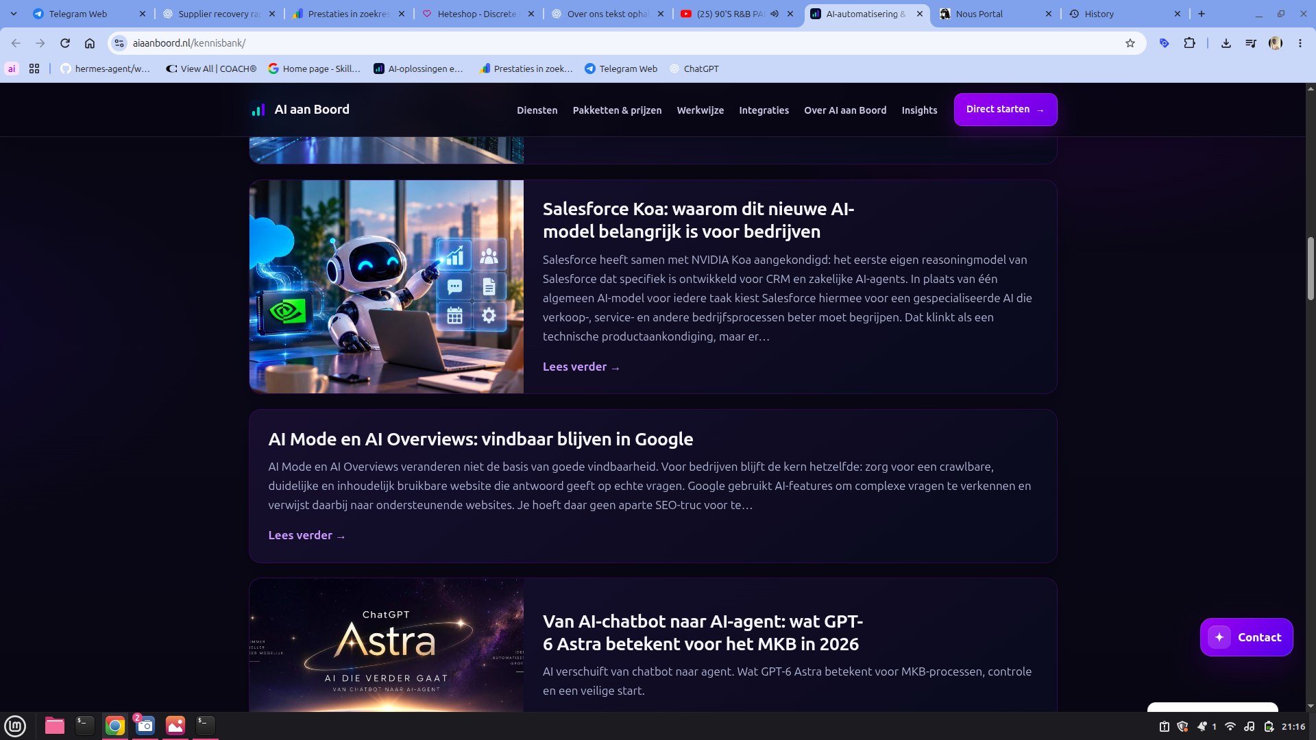 AI Mode en AI Overviews met een robot, laptop en visuele zoekresultaten